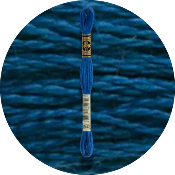DMC Mouliné Spécial 25 Broderigarn, Ensfarvet, Blå/Lilla nuancer